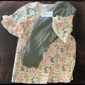 Bunny Silhouette Short Set